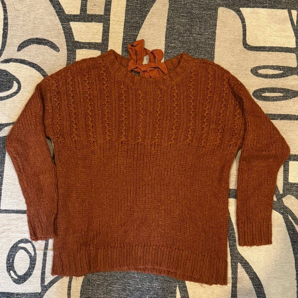 Aerie ribbon tie back sweater